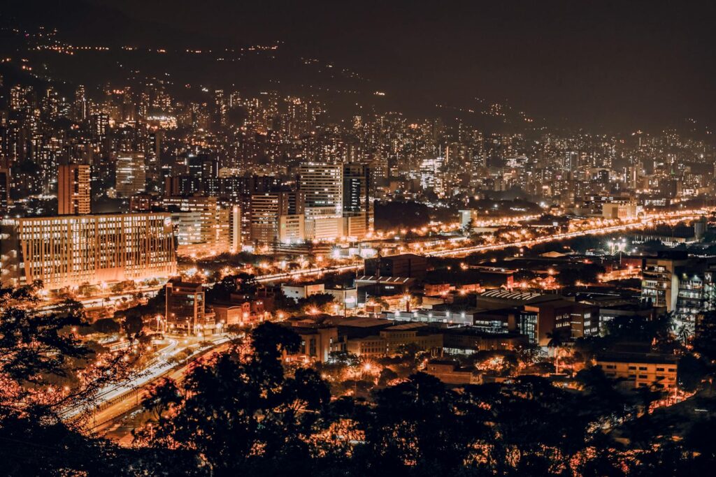 City Lights during Night Time